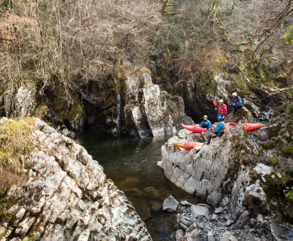 Kayakers Chilling